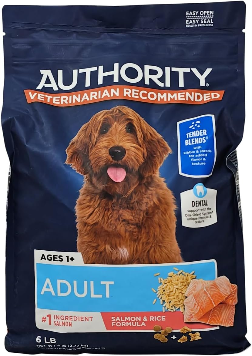 Digestive & Skin Care Formula for Dogs of All Ages - Salmon & Rice Blend by Authority Food