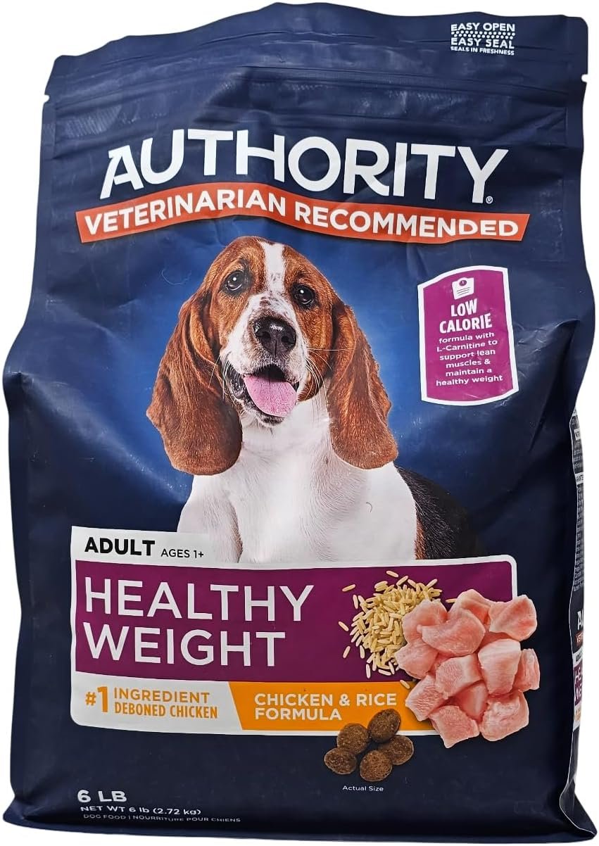 Adult Healthy Weight Chicken and Rice Dry Dog Food by Authority Food